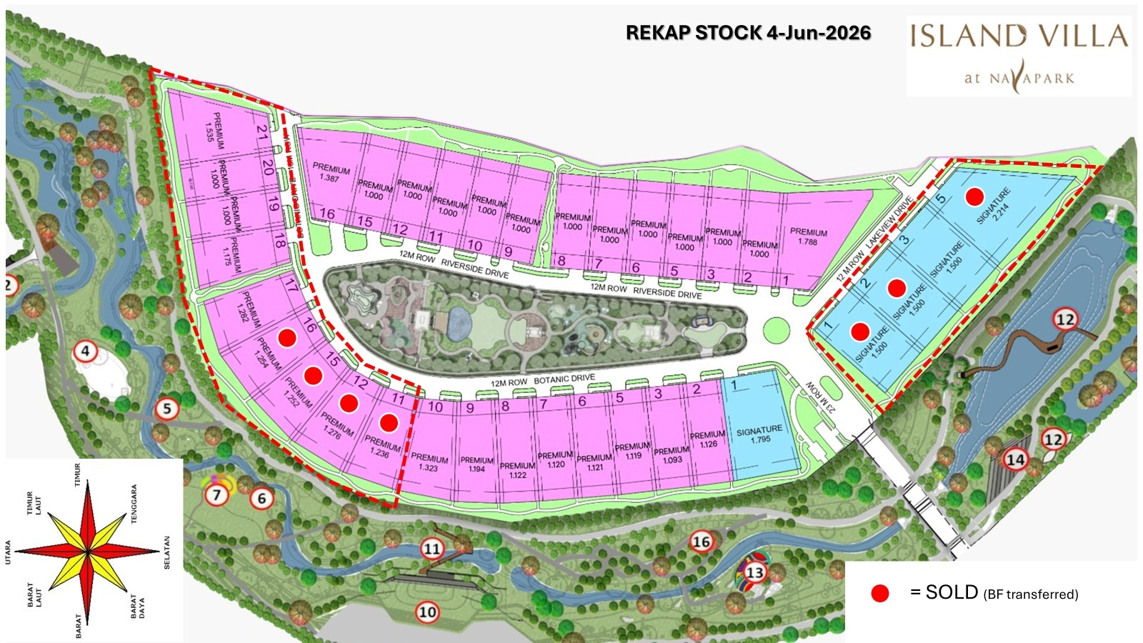Island Villa Masterplan at Navapark BSD